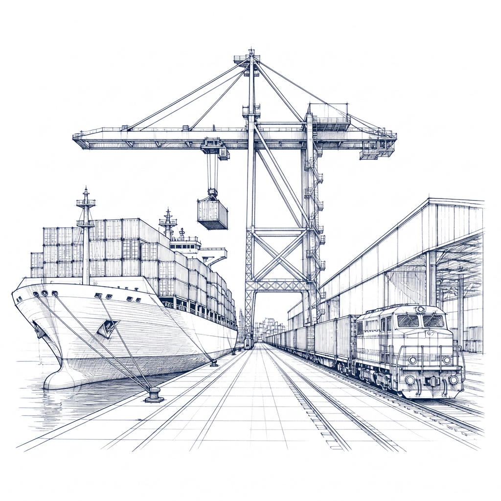 EQUIR Commodity Trading architectural sketch