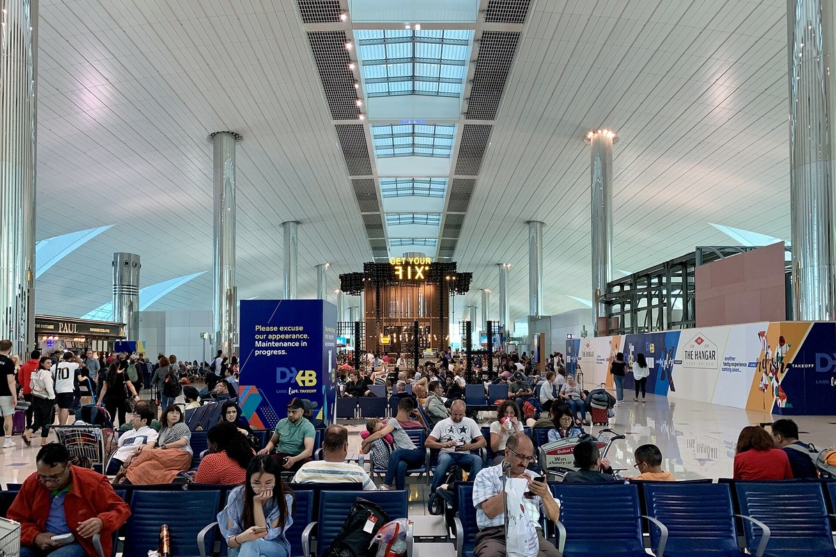Large indoor LED display installation